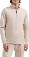 Bugatchi Soft Touch Quarter Zip Sweatshirt