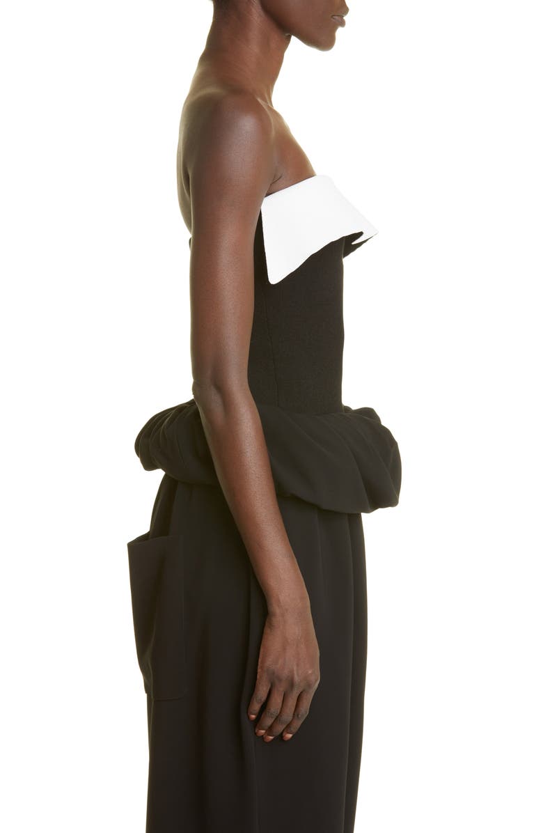 Proenza Schouler Strapless Ruffle Top, Alternate, color, 