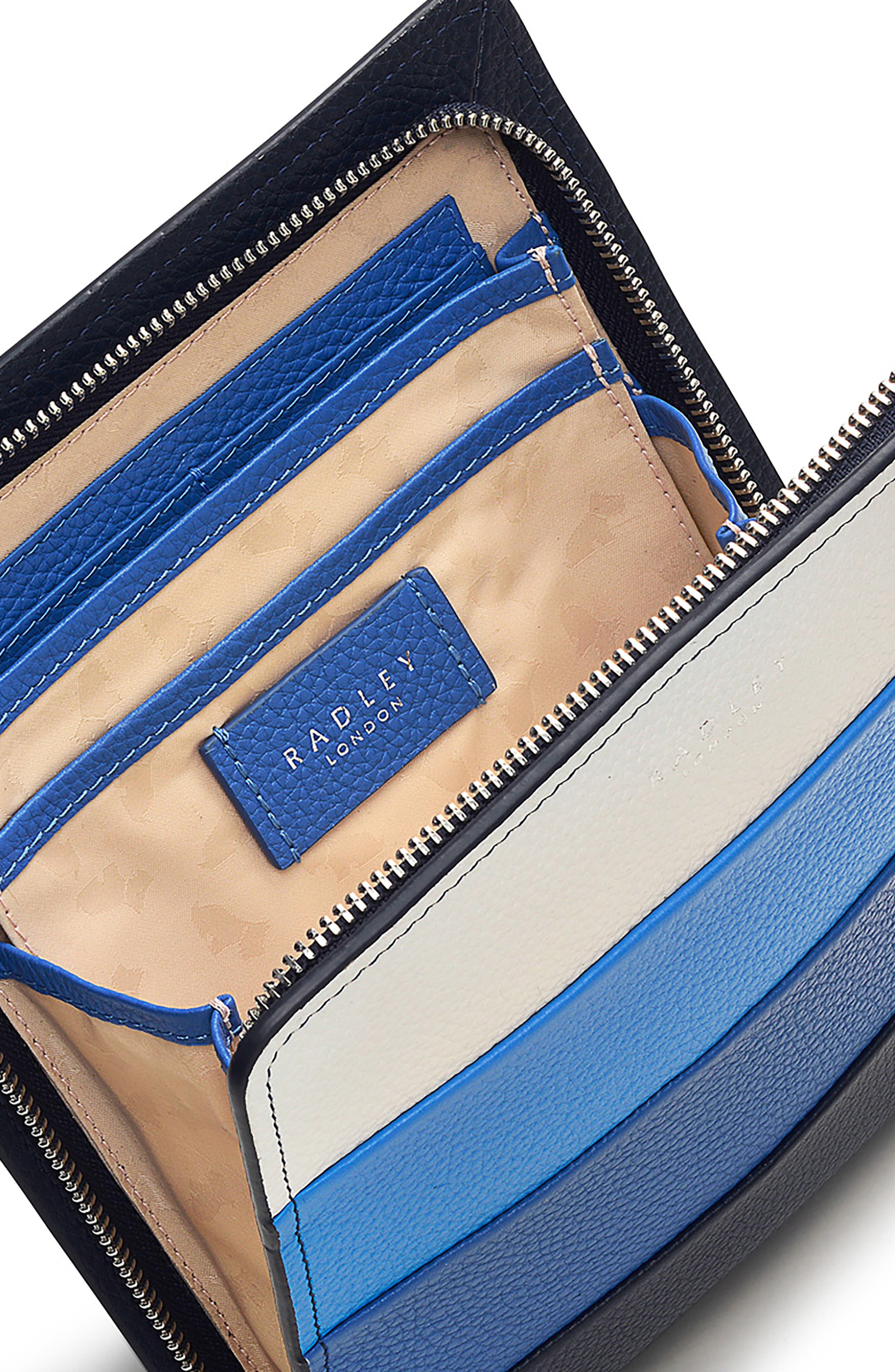 Radley Summer Street Stripe Mini Crossbody Bag, Alternate, color, Ink