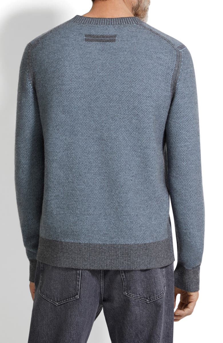 ZEGNA Oasi Cashmere Crewneck Sweater, Alternate, color, Light Blue