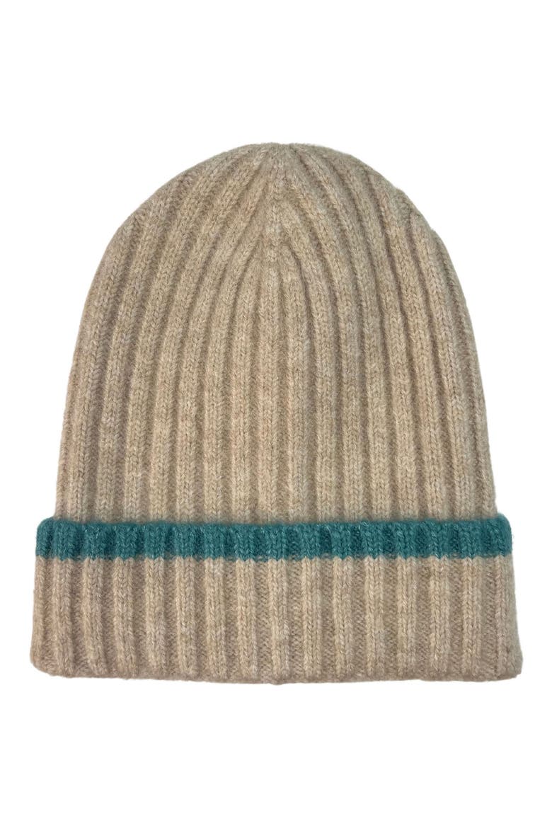 Rib Knit Beanie, Main, color, TAUPE