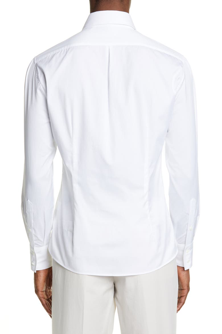Slim Fit Button-Up Shirt, Alternate, color, WHITE