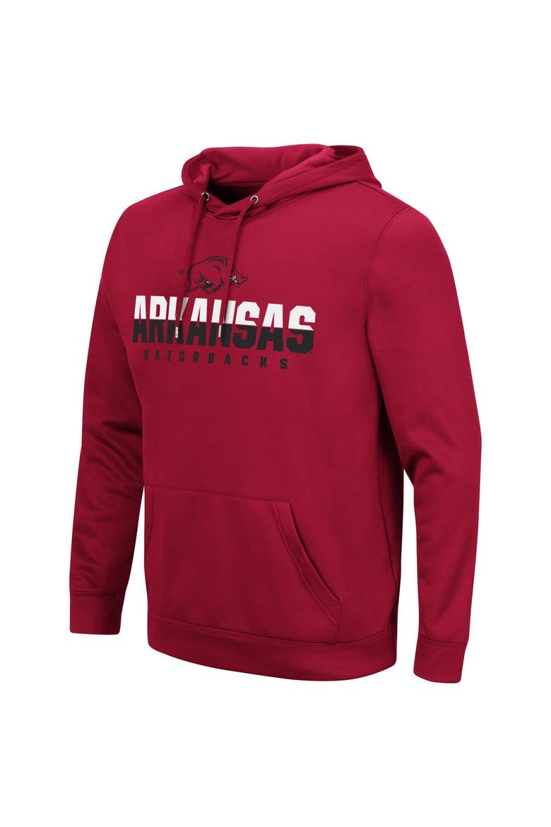 Men's Colosseum Cardinal Arkansas Razorbacks Lantern Pullover Hoodie, Alternate, color, Cardinal