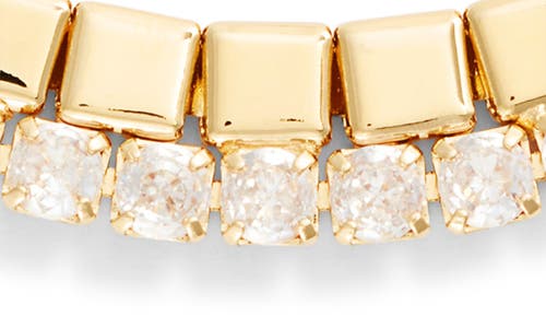Shop Nordstrom Cubic Zirconia Tile Bracelet In Clear- Gold