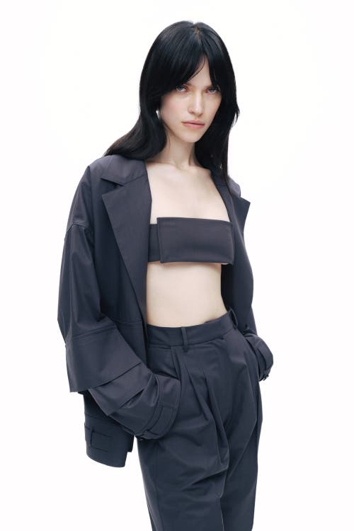 Shop Nocturne Cargo Pocket Jacket In Anthracite