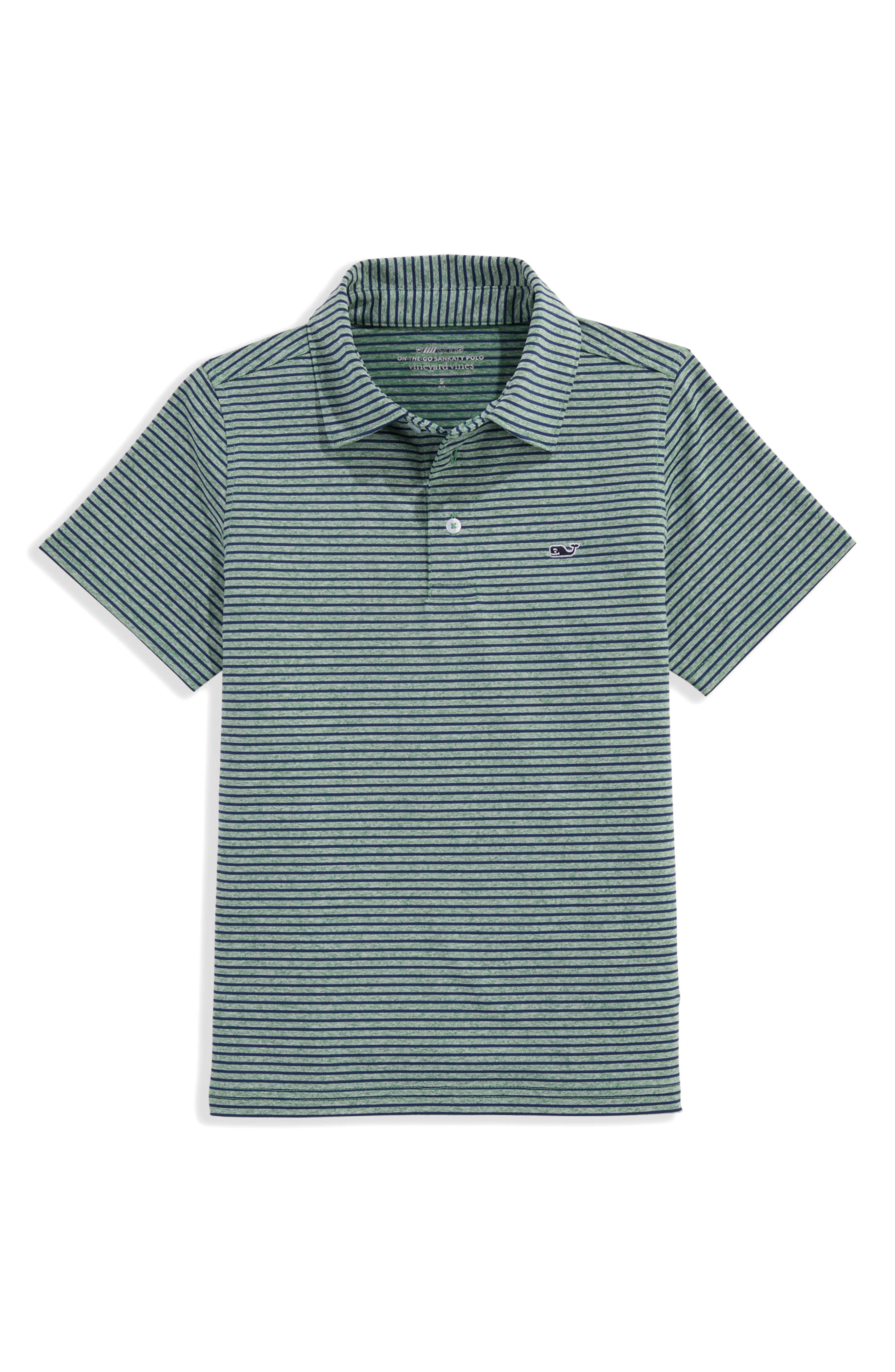 Kids' Bradley Stripe Stretch Polo