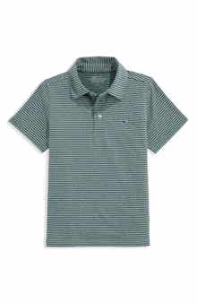 Kids' Bradley Stripe Stretch Polo