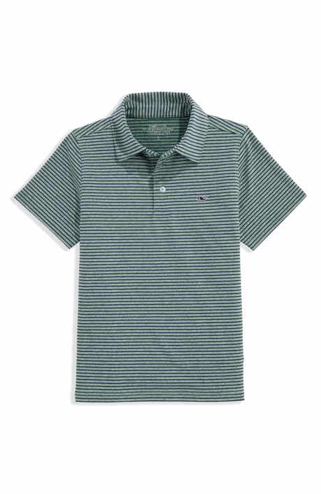 Kids' Bradley Stripe Stretch Polo