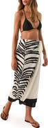 ViX Paula Hermanny Flora Placement Print Cotton Cover-Up Pareo