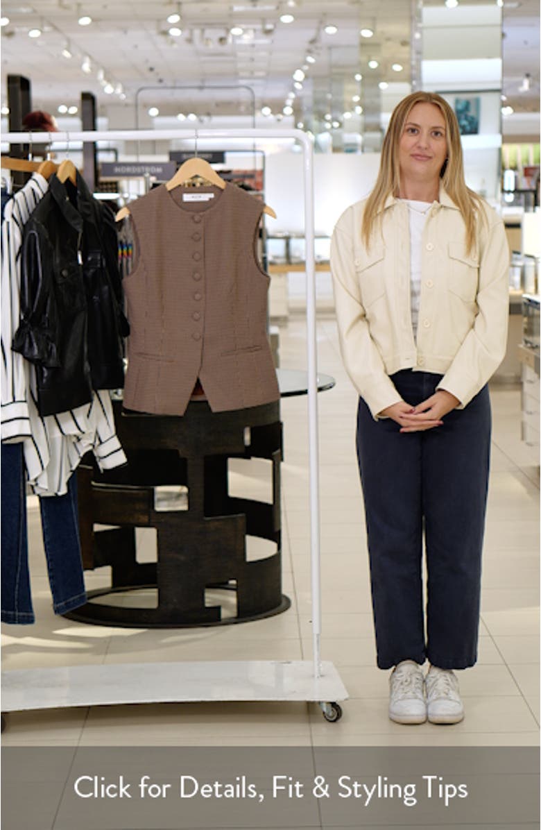 Giselle Check Vest, sales video thumbnail