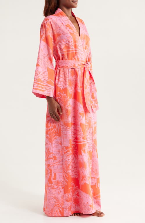KILO BRAVA KILO BRAVA PRINT COTTON MAXI ROBE