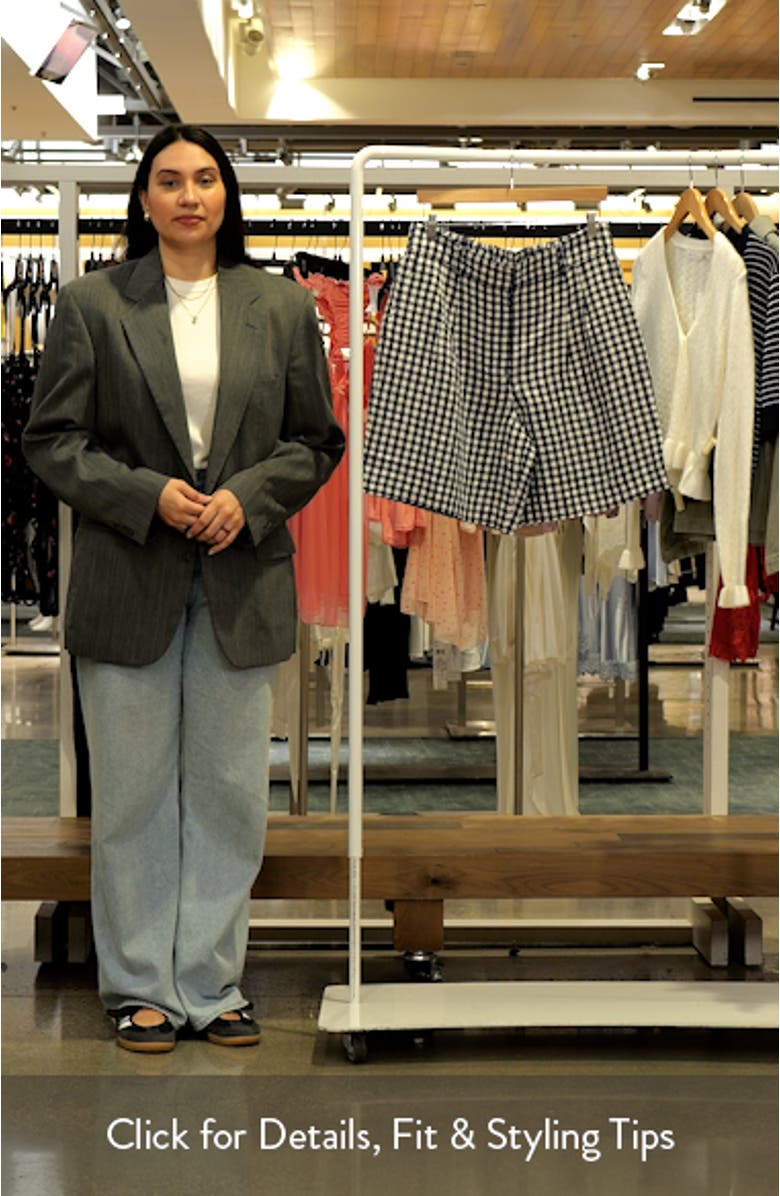 Kensington Gingham Linen Shorts, sales video thumbnail