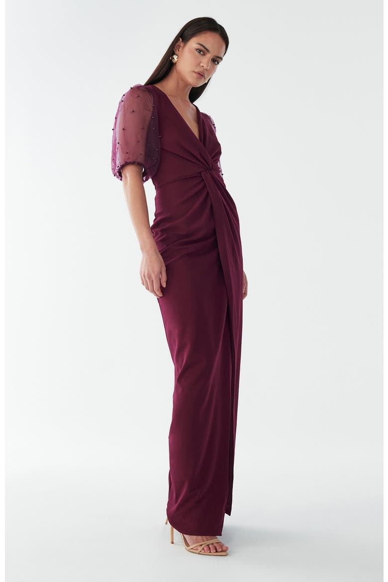 Chiara  Dress, Alternate, color, Burgundy