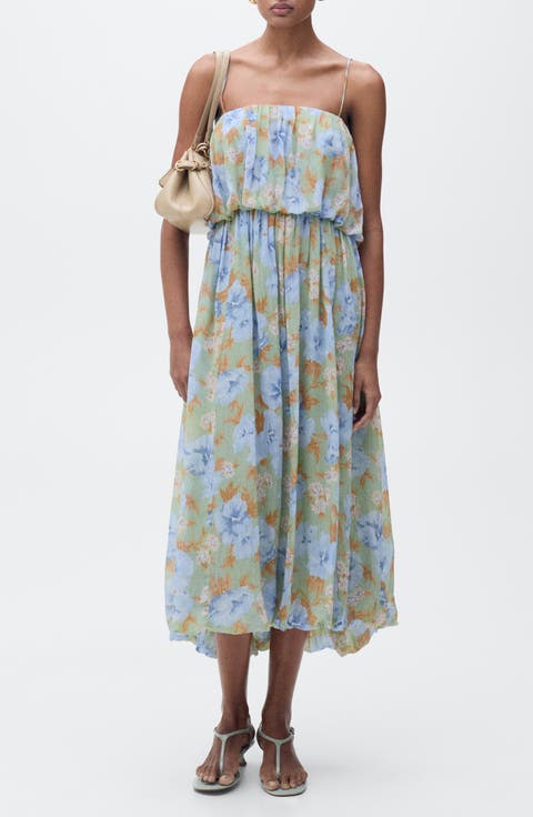 Floral Blouson Sundress