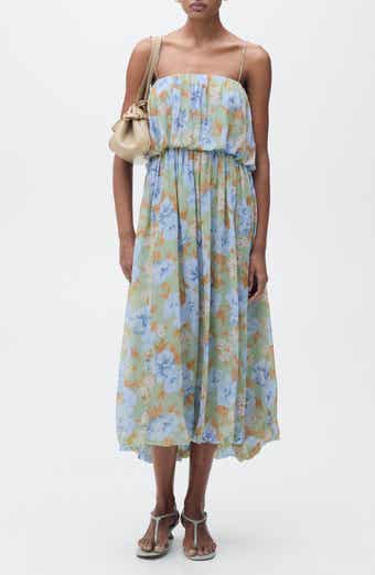 MANGO Floral Blouson Sundress
