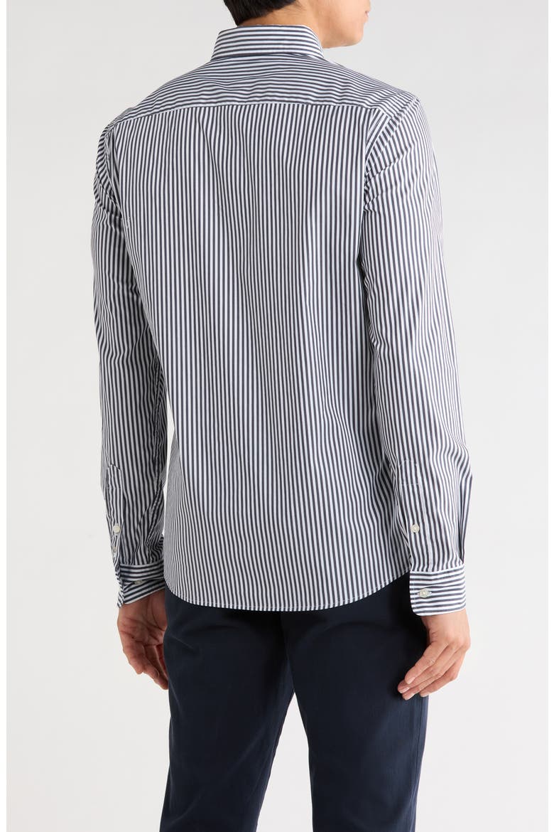 Roan Slim Fit Stretch Button-Up Shirt, Alternate, color, DARK BLUE