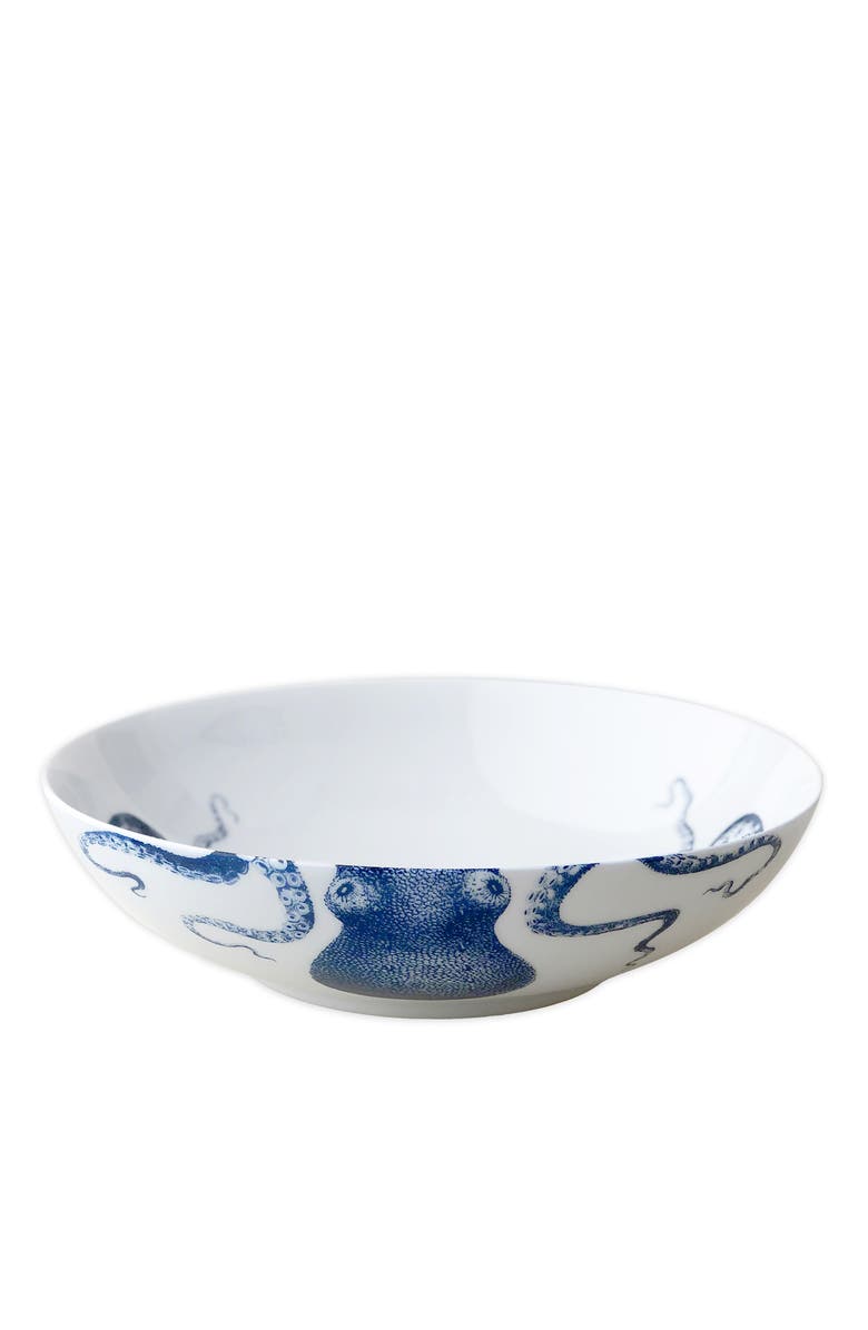 Caskata Lucy Wide Serving Bowl - Porcelain, Alternate, color, Blue