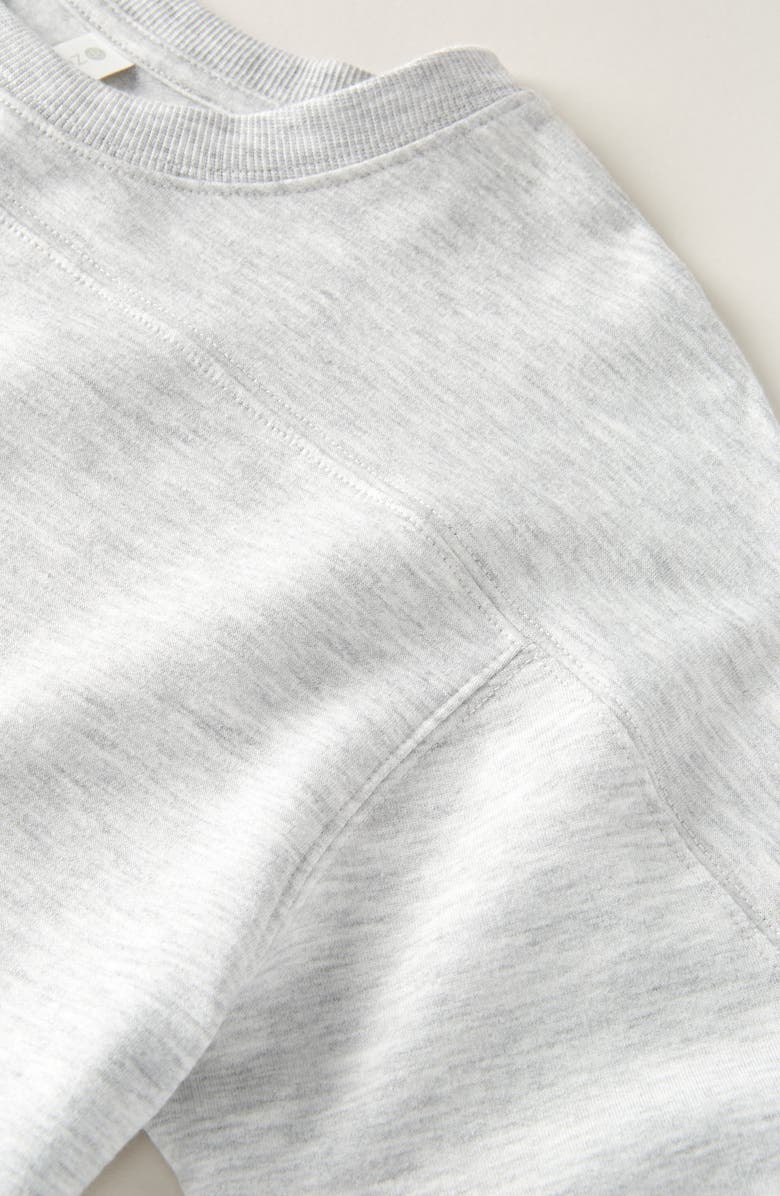 Zella Girl Kids' Step Up Fleece Sweatshirt, Alternate, color, Grey Light Heather