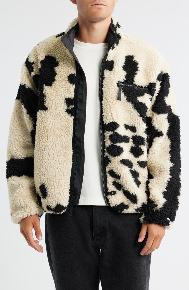Obey Shaggy Fleece Jacket, Main, color, 