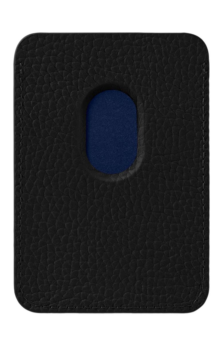 MAISON de SABRÉ Leather MagSafe Wallet, Alternate, color, Black Caviar