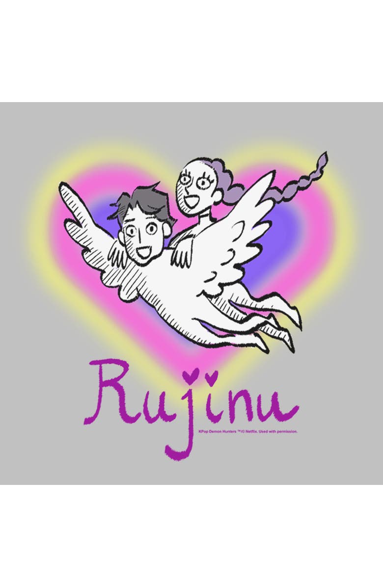 KPop Demon Hunters Women's KPop Demon Hunters Fan Art Rujinu Graphic T-Shirt, Alternate, color, Athletic Heather