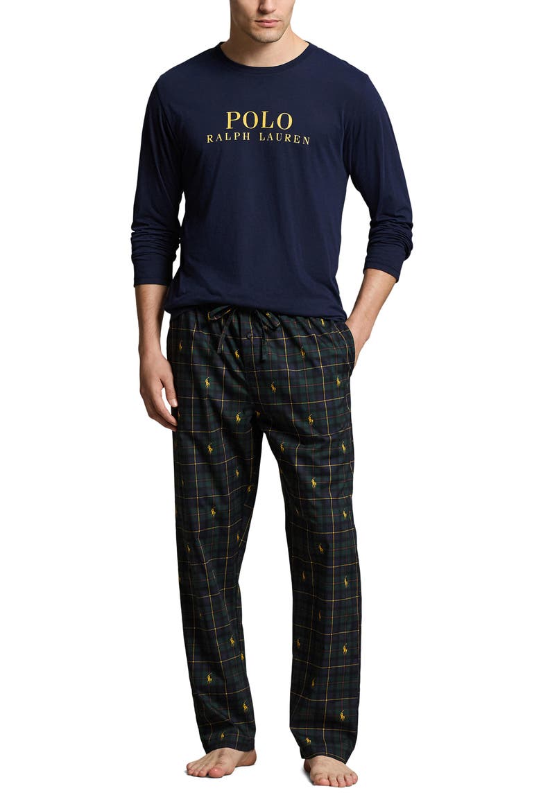 Pony Pajamas, Main, color, CRUISE NAVY GOLD BUGLE LOGO