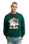 Men's Box Fit Graphic Crew Sweater