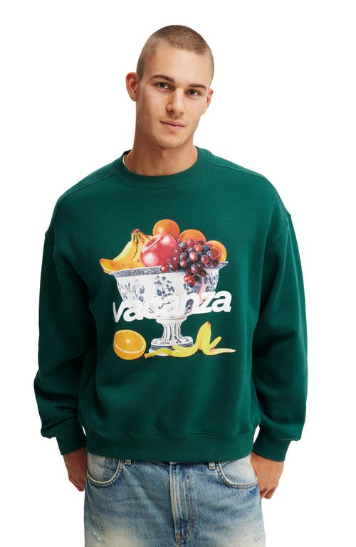 COTTON ON BOX FIT GRAPHIC CREW SWEATER
