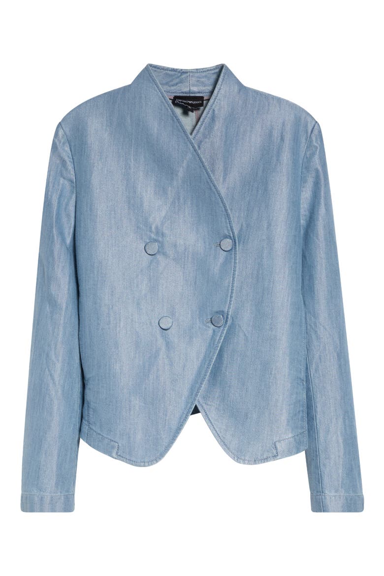 Asymmetric Denim Jacket, Main, color, DENIM