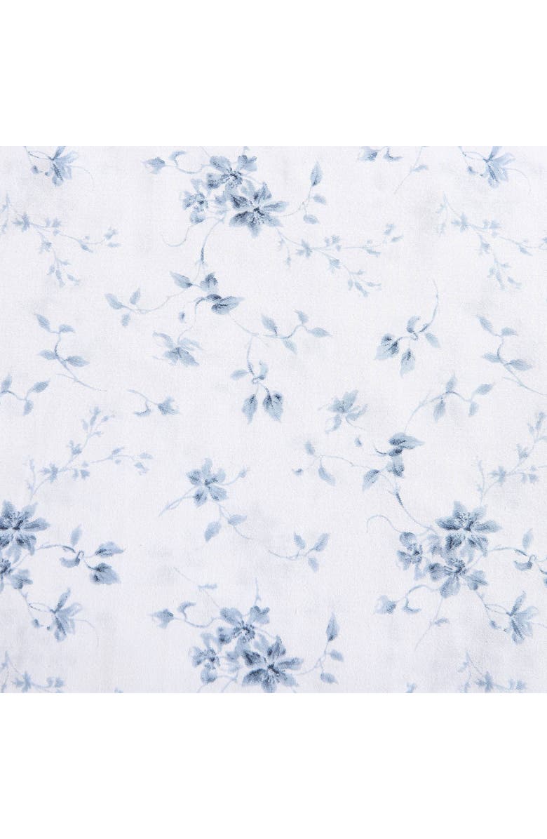 Laura Ashley Garden 300 Thread Count Cotton Set of 2 Pillowcases, Alternate, color, Blue