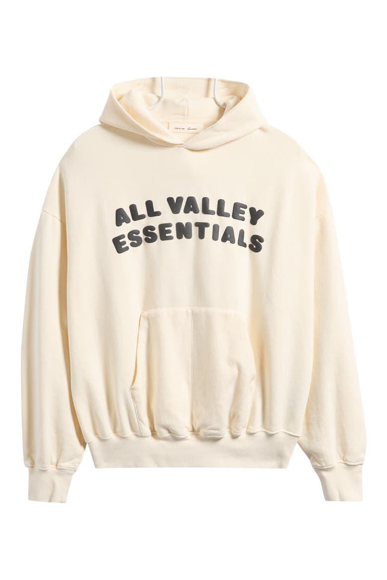 '90s Fit Fleece Logo Hoodie, Alternate, color, WASHED IVORY