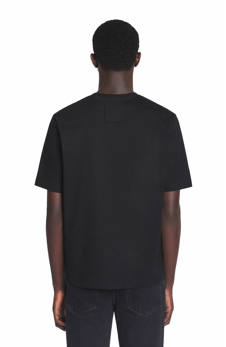 Lanvin Embroidered T-Shirt, Main, color, Black