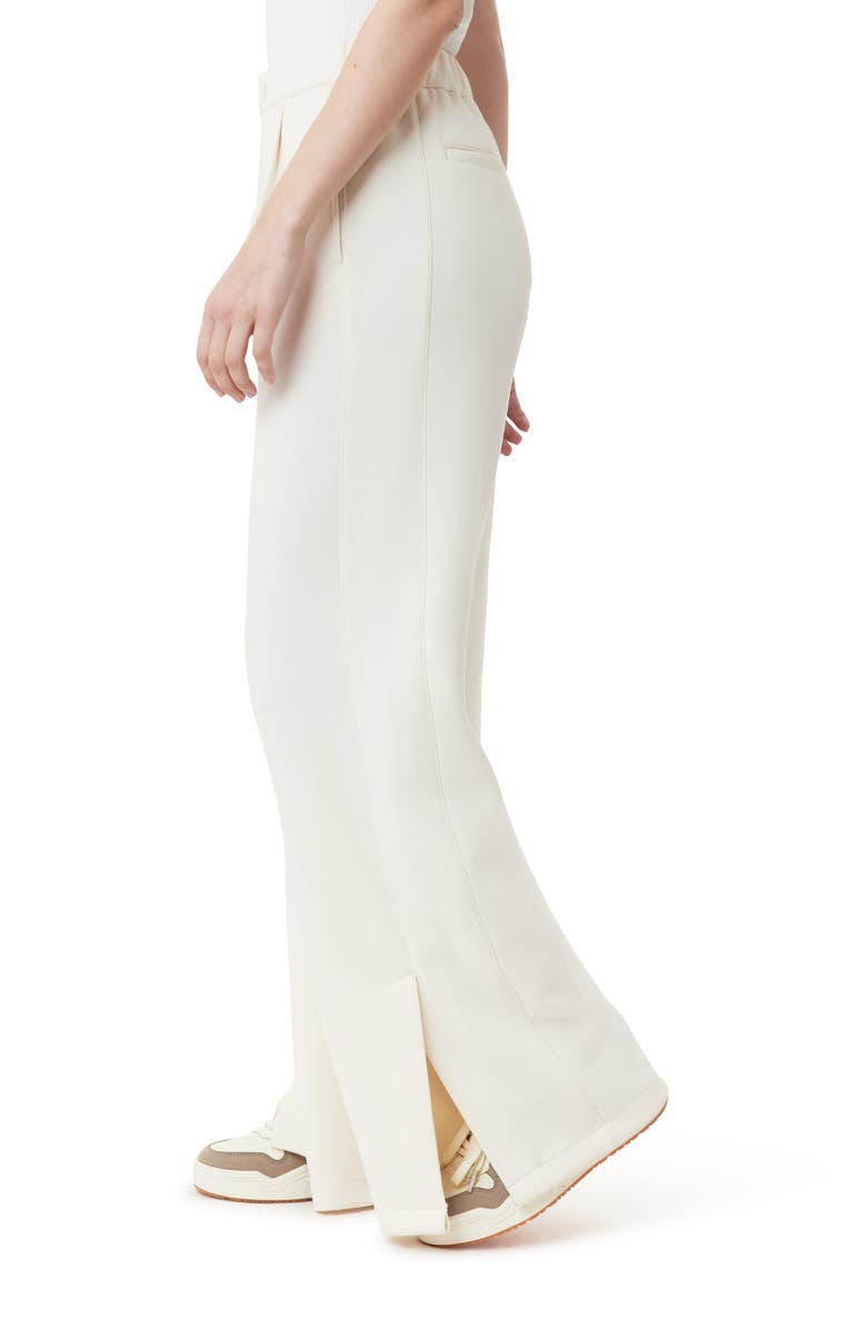 Scotch & Soda Pleated Wide Leg Pants, Alternate, color, Whitecap Grey