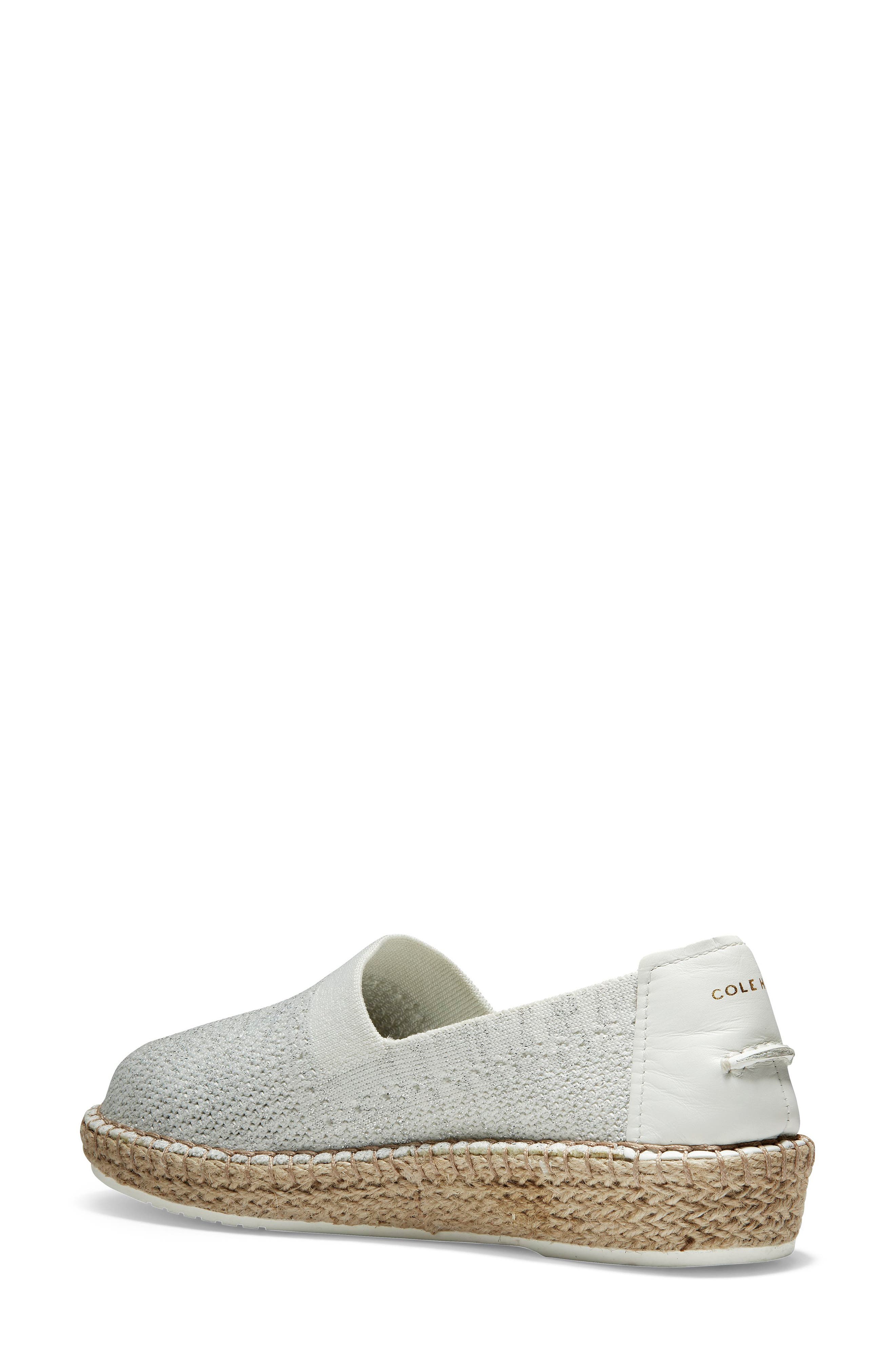 Cloudfeel Stitchlite Espadrille, Alternate, color, WHITE CHALK FABRIC