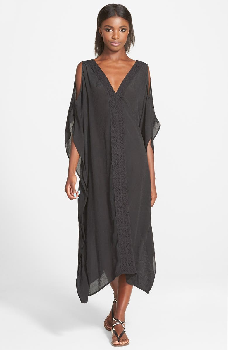 ASTR the Label ASTR Cold Shoulder Caftan Dress, Main, color, 