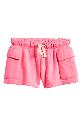 Vintage Havana Kids' Cargo Pocket Shorts In Pink
