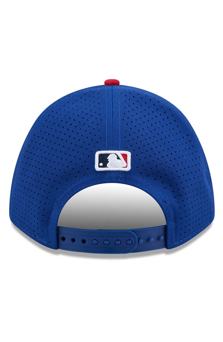 New Era Men's New Era Blue/Red  Chicago Cubs 2025 MLB All-Star Game Workout 9FORTY M-Crown Adjustable Hat, Alternate, color, 