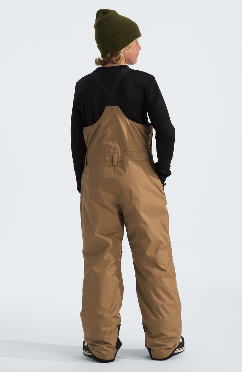 The North Face Kids' Freedom Waterproof Insulated Recycled Polyester Snow Bib, Alternate, color, Utility Brown
