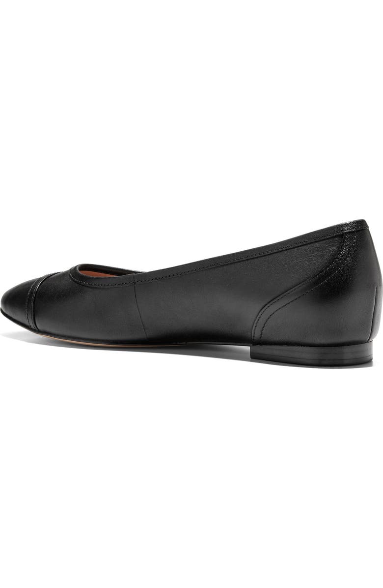 Cole Haan Raquelle Demi Wedge Ballet Flat, Alternate, color, Black Leather