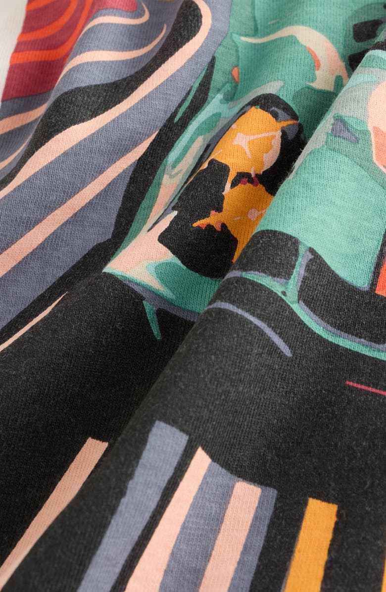 NEXT Kids' Race Car Long Sleeve Cotton Graphic T-Shirt, Alternate, color, Neutral