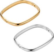 ARGENTO VIVO Set of 2 Hinged Bangle Bracelets