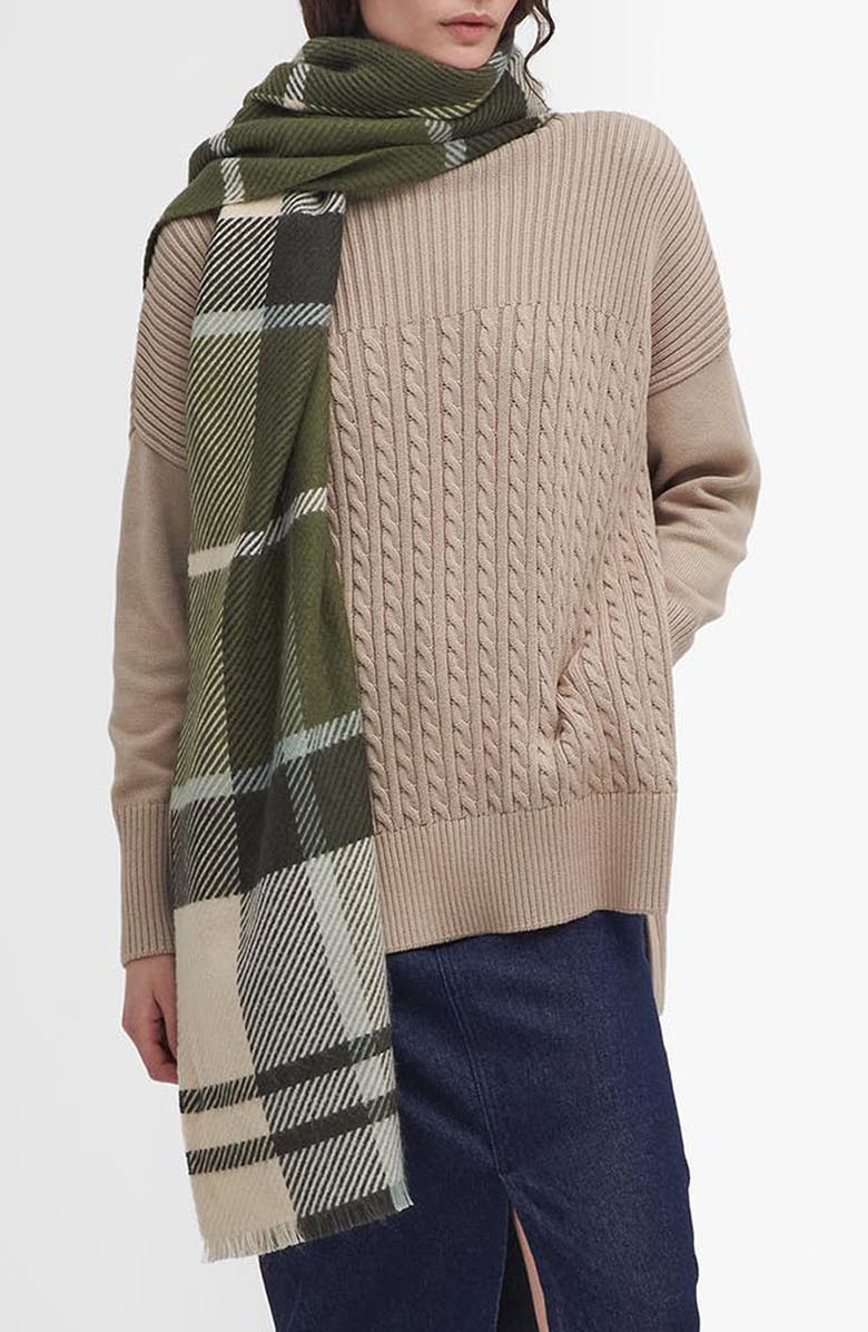 Barbour Blair Tartan Scarf, Main, color, 