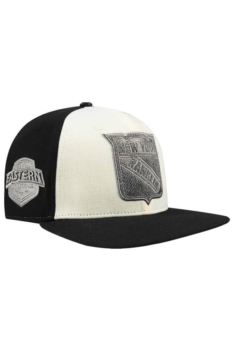 Men's Pro Standard  Cream New York Rangers French Terry Snapback Hat, Main, color, Cream