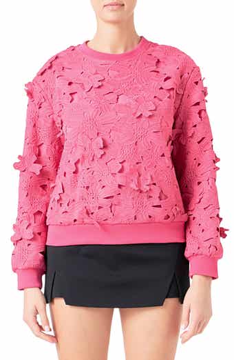 Endless Rose Floral Lace Sweatshirt