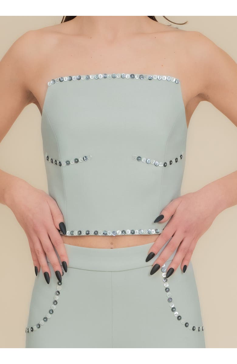 Contessa Mills Benjamin Soft Stretch Cropped Capri Pant, Alternate, color, Sage