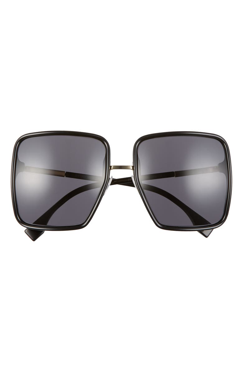 Fendi 59mm Angular Sunglasses, Main, color, 