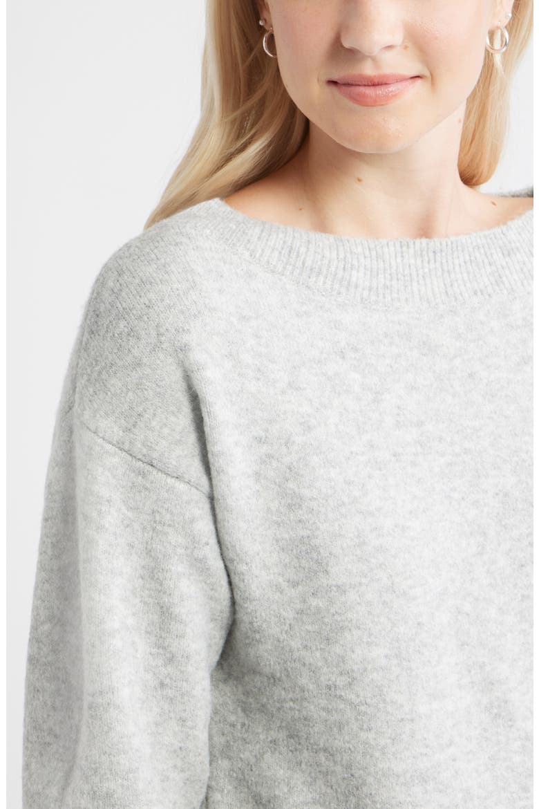 Sweater Minidress, Alternate, color, GREY SOFT HEATHER