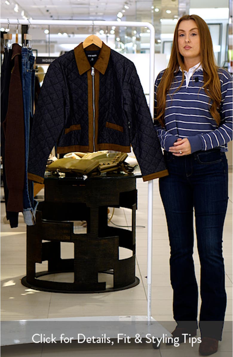 Agatha Quilted Denim Jacket, sales video thumbnail