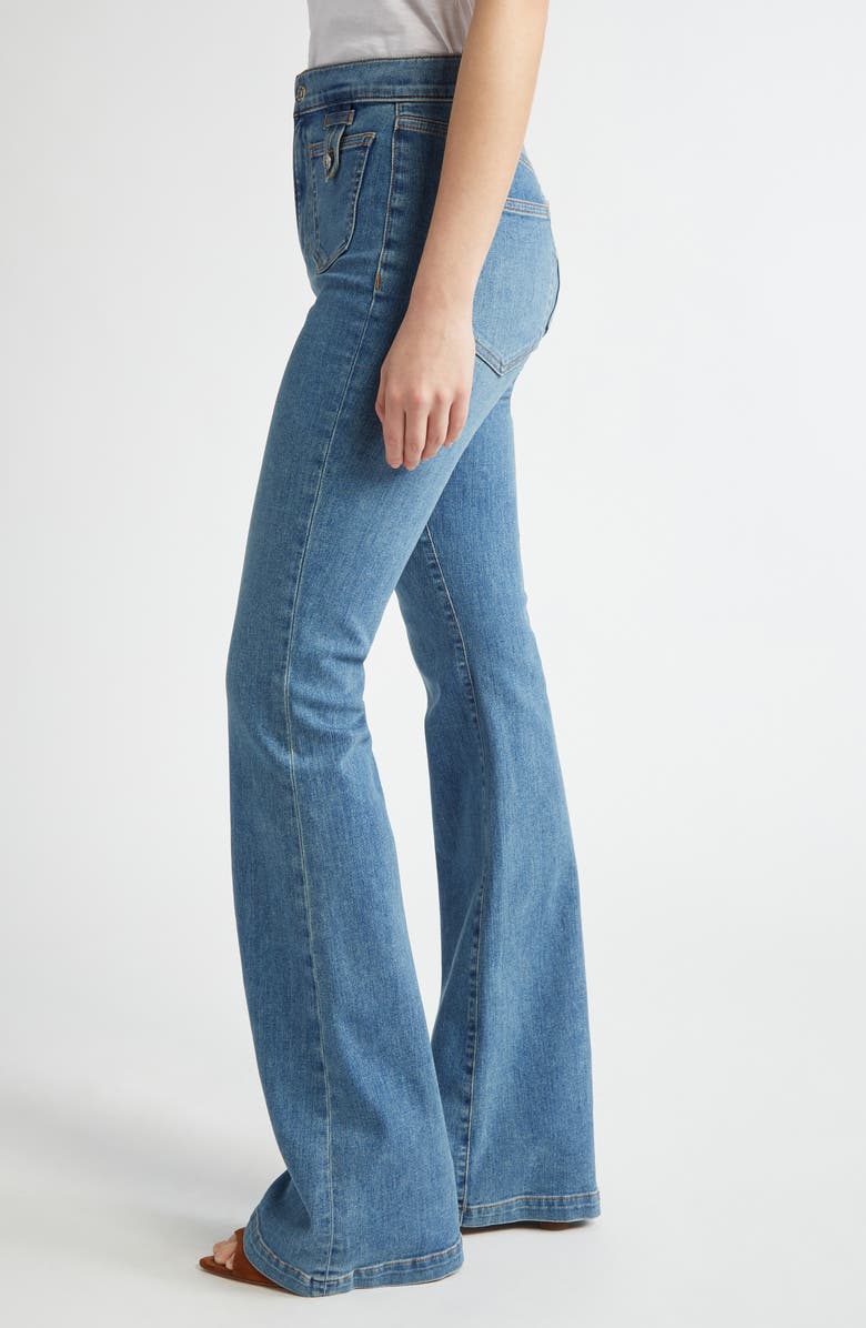 Veronica Beard Beverly High Waist Skinny Flare Jeans, Alternate, color, 