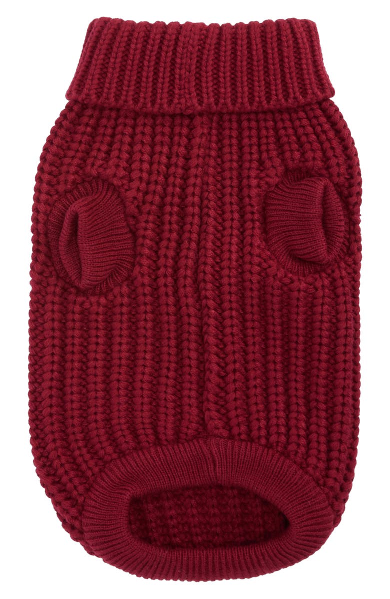 Barbour Saltburn Ribbed Dog Sweater, Alternate, color, Biking Red